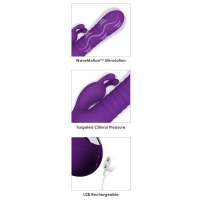 FANTASY FOR HER FANTASY WAVE VIBRADOR WAVEMOTION RECARGABLE MORADO