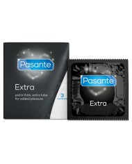 PASANTE EXTRA PRESERVATIVOS EXTRA GRUESOS CON LUBRICACION ADICIONAL 3 UNIDADES