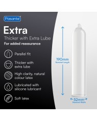 PASANTE EXTRA PRESERVATIVOS EXTRA GRUESOS CON LUBRICACION ADICIONAL 3 UNIDADES