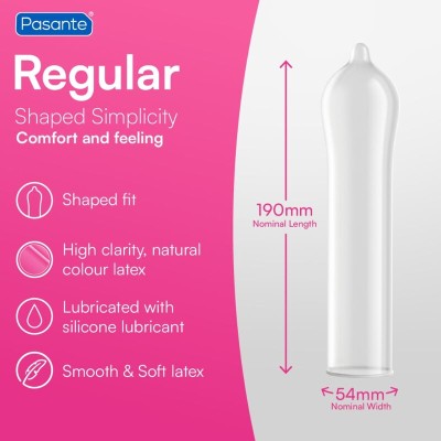 PASANTE CONDOM GAMA REGULAR 144 UNIDADES BOLSA