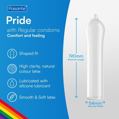 PASANTE FORMATO PRIDE 144 PACK PRESERVATIVOS BOLSA