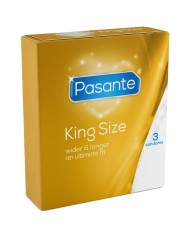 PASANTE PRESERVATIVOS KING MS LARGOS Y ANCHOS 3 UNIDADES