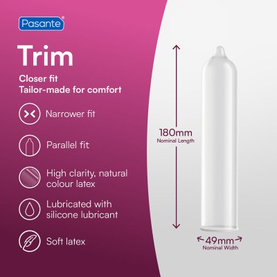 PASANTE PRESERVATIVO TRIM AJUSTADO BOLSA 144 UNIDADES