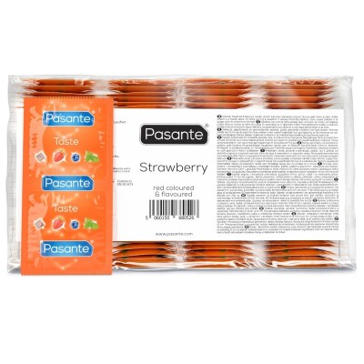 PASANTE PRESERVATIVO SABOR FRESA BOLSA 144 UNIDADES