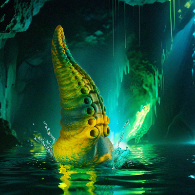 EPIC CETUS DILDO TENTACULO VERDE TAMANO GRANDE