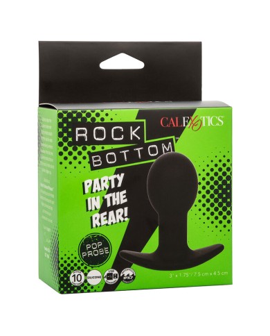 CALEXOTICS ROCK BOTTOM PLUG ANAL 10 VIBRACIONES SILICONA NEGRO CALEXOTICS ROCK BOTTOM PLUG ANAL 10 VIBRACIONES SILICONA NEGRO