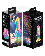 EPIC IRIS DILDO CON TESTICULOS ARCOIRIS DE PLACER
