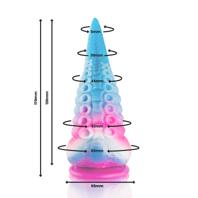 EPIC PHORCYS DILDO TENTACULO AZUL TAMANO PEQUENO