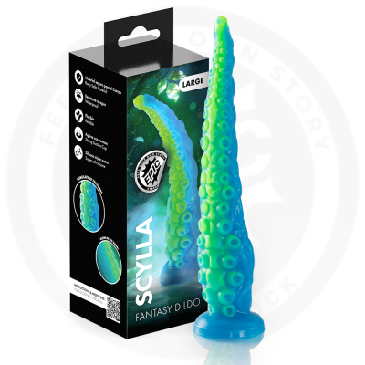 EPIC SCYLLA DILDO TENTACULO FINO FLUORESCENTE TAMANO GRANDE