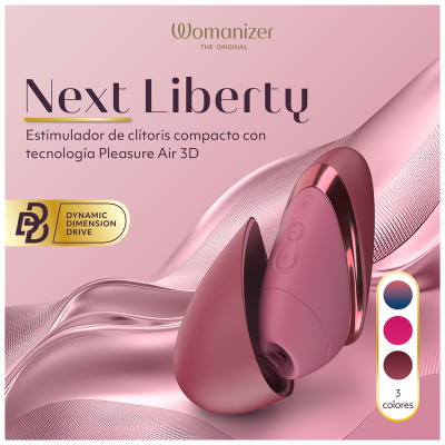 WOMANIZER NEXT LIBERTY ESTIMULADOR DE CLITORIS 3D PLEASURE AIR BURDEOS