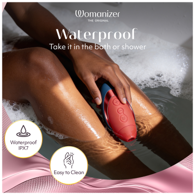 WOMANIZER NEXT LIBERTY ESTIMULADOR DE CLITORIS 3D PLEASURE AIR AZUL ROJO