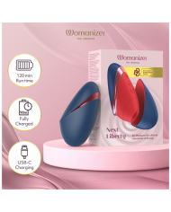 WOMANIZER NEXT LIBERTY ESTIMULADOR DE CLITORIS 3D PLEASURE AIR AZUL ROJO