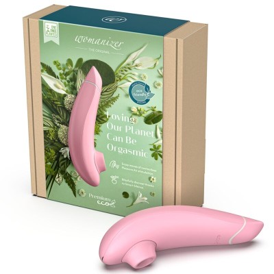 WOMANIZER PREMIUM ECO ESTIMULADOR DE CLITORIS POR SUCCION 12 NIVELES ROSA