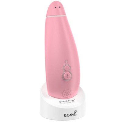 WOMANIZER PREMIUM ECO ESTIMULADOR DE CLITORIS POR SUCCION 12 NIVELES ROSA