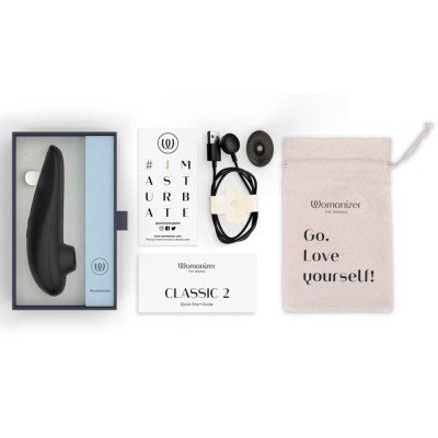 WOMANIZER CLASSIC 2 ESTIMULADOR DE CLITORIS POR SUCCION 10 NIVELES NEGRO
