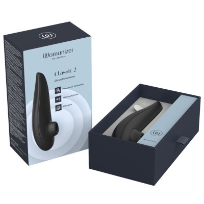 WOMANIZER CLASSIC 2 ESTIMULADOR DE CLITORIS POR SUCCION 10 NIVELES NEGRO