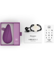 WOMANIZER LIBERTY 2 ESTIMULADOR DE CLITORIS POR SUCCION 8 NIVELES MORADO