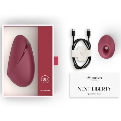 WOMANIZER NEXT ESTIMULADOR DE CLITORIS POR SUCCION 14 NIVELES BURDEOS