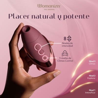 WOMANIZER NEXT ESTIMULADOR DE CLITORIS POR SUCCION 14 NIVELES BURDEOS
