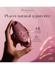 WOMANIZER NEXT ESTIMULADOR DE CLITORIS POR SUCCION 14 NIVELES BURDEOS