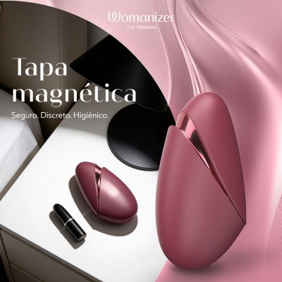 WOMANIZER NEXT ESTIMULADOR DE CLITORIS POR SUCCION 14 NIVELES BURDEOS