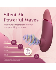 WOMANIZER NEXT ESTIMULADOR DE CLITORIS POR SUCCION 14 NIVELES ROSA EMPOLVADO