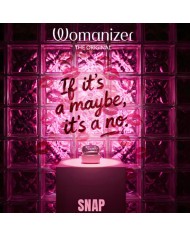 WOMANIZER SNAP ESTIMULADOR DE CLITORIS POR SUCCION 6 NIVELES BURDEOS