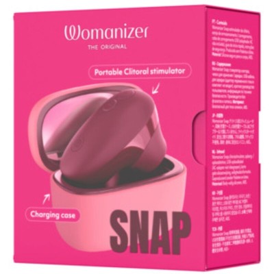 WOMANIZER SNAP ESTIMULADOR DE CLITORIS POR SUCCION 6 NIVELES BURDEOS