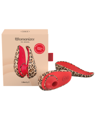 WOMANIZER LIBERTY 2 ESTIMULADOR DE CLITORIS POR SUCCION 8 NIVELES ESTAMPADO DE LEOPARDO