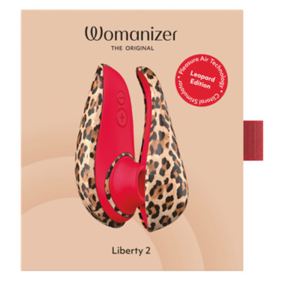 WOMANIZER LIBERTY 2 ESTIMULADOR DE CLITORIS POR SUCCION 8 NIVELES ESTAMPADO DE LEOPARDO