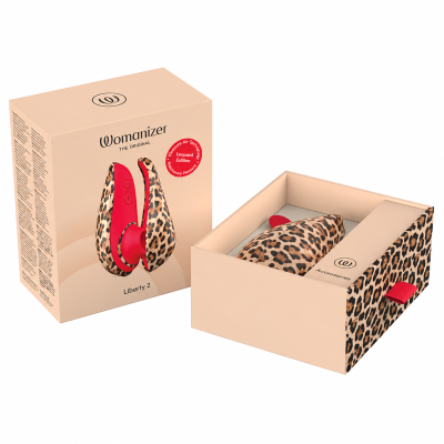 WOMANIZER LIBERTY 2 ESTIMULADOR DE CLITORIS POR SUCCION 8 NIVELES ESTAMPADO DE LEOPARDO