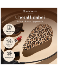 WOMANIZER LIBERTY 2 ESTIMULADOR DE CLITORIS POR SUCCION 8 NIVELES ESTAMPADO DE LEOPARDO