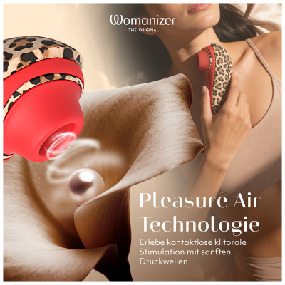 WOMANIZER LIBERTY 2 ESTIMULADOR DE CLITORIS POR SUCCION 8 NIVELES ESTAMPADO DE LEOPARDO