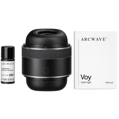 ARCWAVE VOY MASTURBADOR MASCULINO MANUAL CON 8 AJUSTES DE PRESION NEGRO INCLUYE LUBRICANTE 10 ML
