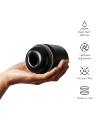 ARCWAVE VOY MASTURBADOR MASCULINO MANUAL CON 8 AJUSTES DE PRESION NEGRO INCLUYE LUBRICANTE 10 ML
