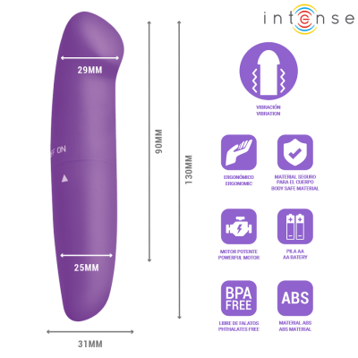 INTENSE PHIL VIBRADOR PUNTO G LILA 13 CM