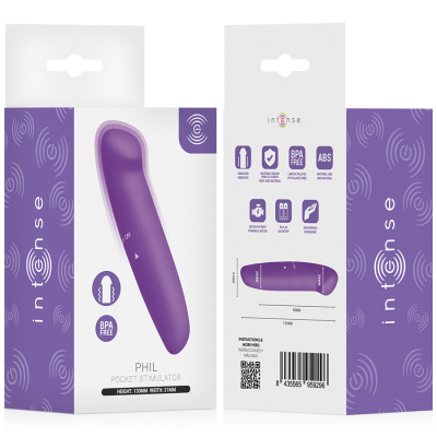 INTENSE PHIL VIBRADOR PUNTO G LILA 13 CM
