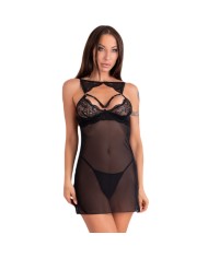 LIVCO CORSETTI FASHION KROLINA LC 90734 CHEMISE TANGA NEGRO L XL