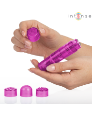 INTENSE KURT MINI MASAJEADOR CON 4 CABEZALES INTERCAMBIABLES ROSA
