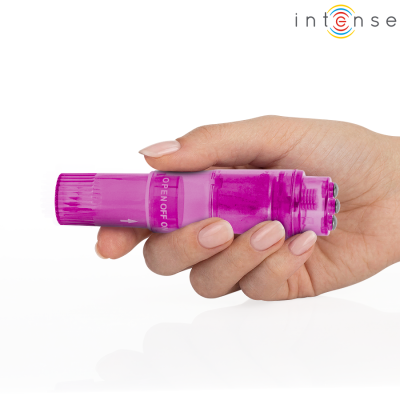 INTENSE KURT MINI MASAJEADOR CON 4 CABEZALES INTERCAMBIABLES ROSA