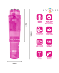 INTENSE KURT MINI MASAJEADOR CON 4 CABEZALES INTERCAMBIABLES ROSA