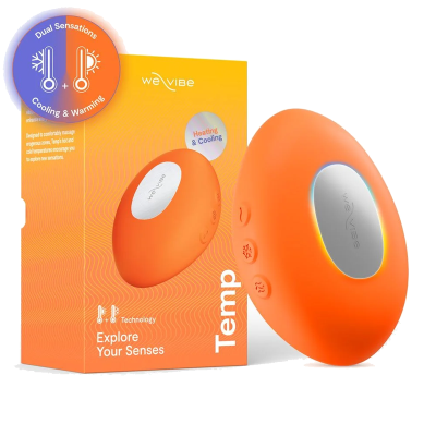 WE VIBE TEMP VIBRADOR CON FUNCION DE CALOR Y FRIO MANDARINA