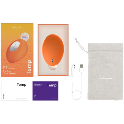 WE VIBE TEMP VIBRADOR CON FUNCION DE CALOR Y FRIO MANDARINA