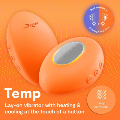 WE VIBE TEMP VIBRADOR CON FUNCION DE CALOR Y FRIO MANDARINA