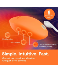 WE VIBE TEMP VIBRADOR CON FUNCION DE CALOR Y FRIO MANDARINA