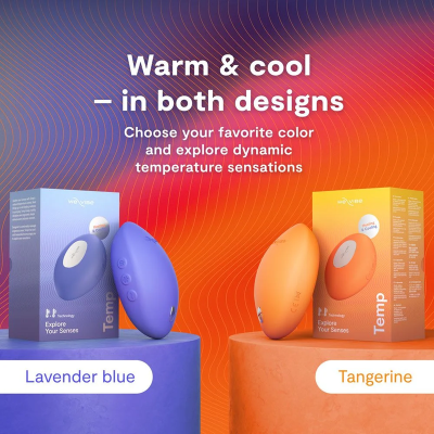 WE VIBE TEMP VIBRADOR CON FUNCION DE CALOR Y FRIO MANDARINA