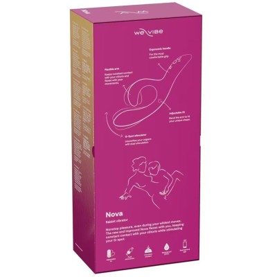WE VIBE NOVA 2 VIBRADOR RABBIT FLEXIBLE CON 10 MODOS DE VIBRACION Y CONTROL POR APP MORADO