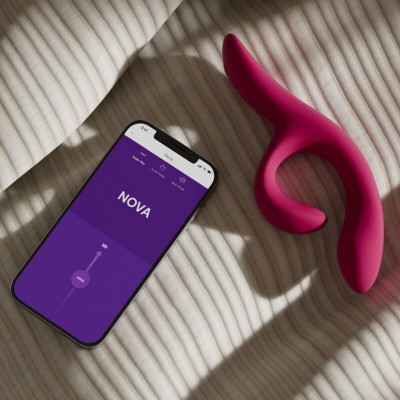 WE VIBE NOVA 2 VIBRADOR RABBIT FLEXIBLE CON 10 MODOS DE VIBRACION Y CONTROL POR APP MORADO