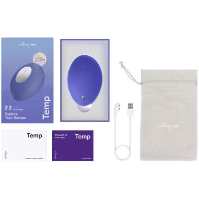 WE VIBE TEMP VIBRADOR CON FUNCION DE CALOR Y FRIO AZUL LAVANDA