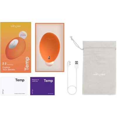 WE VIBE TEMP VIBRADOR CON FUNCION DE CALOR Y FRIO MANDARINA